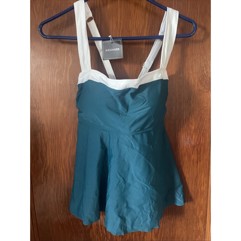 Aidonger Women's Tankini Swimsuit Tummy Control Flowy Size L